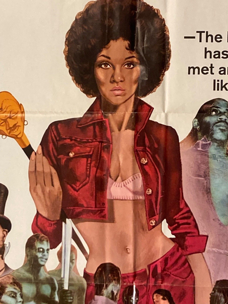 Sugar Hill 1974 One Sheet Movie Poster Zombie Hit Men Blaxploitation Zombies