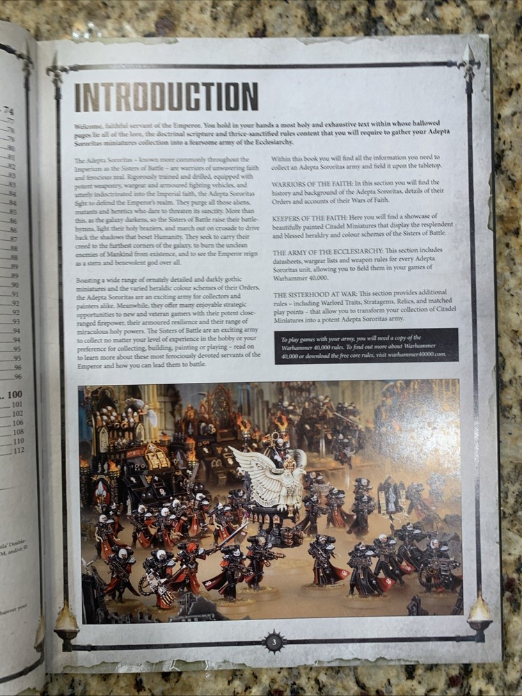 Warhammer 40K Codex Adepta Sororitas … BinA3