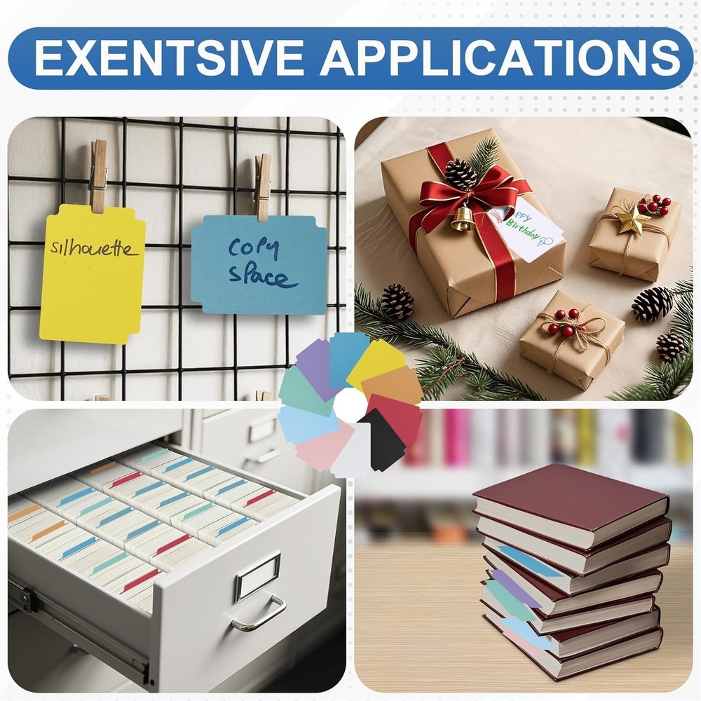 Trading Card Dividers 100pc Multicolor Tabs Card Separators for Storage Boxes