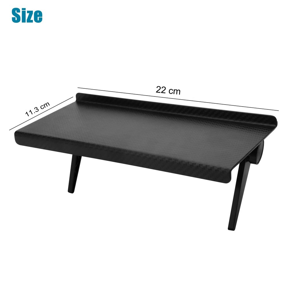 TV Computer Screen Caddy Top Shelf Desktop Stand Adjustable Storage Rack Bracket