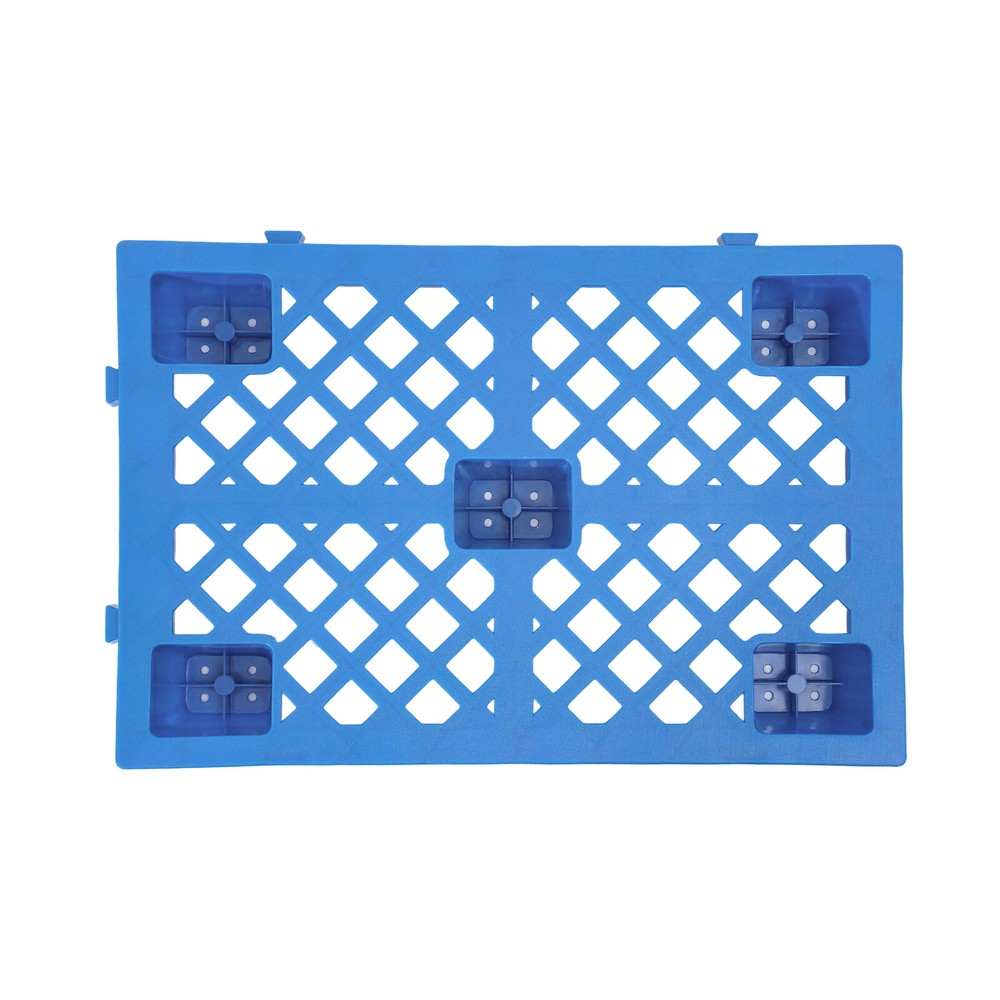 Rectangular Pallets 100kg/220.46lbs 6 Pcs Interlocking Storage Plastic Pallets
