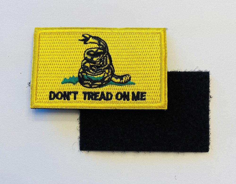 DON'T TREAD ON ME HOOK & LOOP  EMBROIDERED  PATCH**FREE SHIPPING**