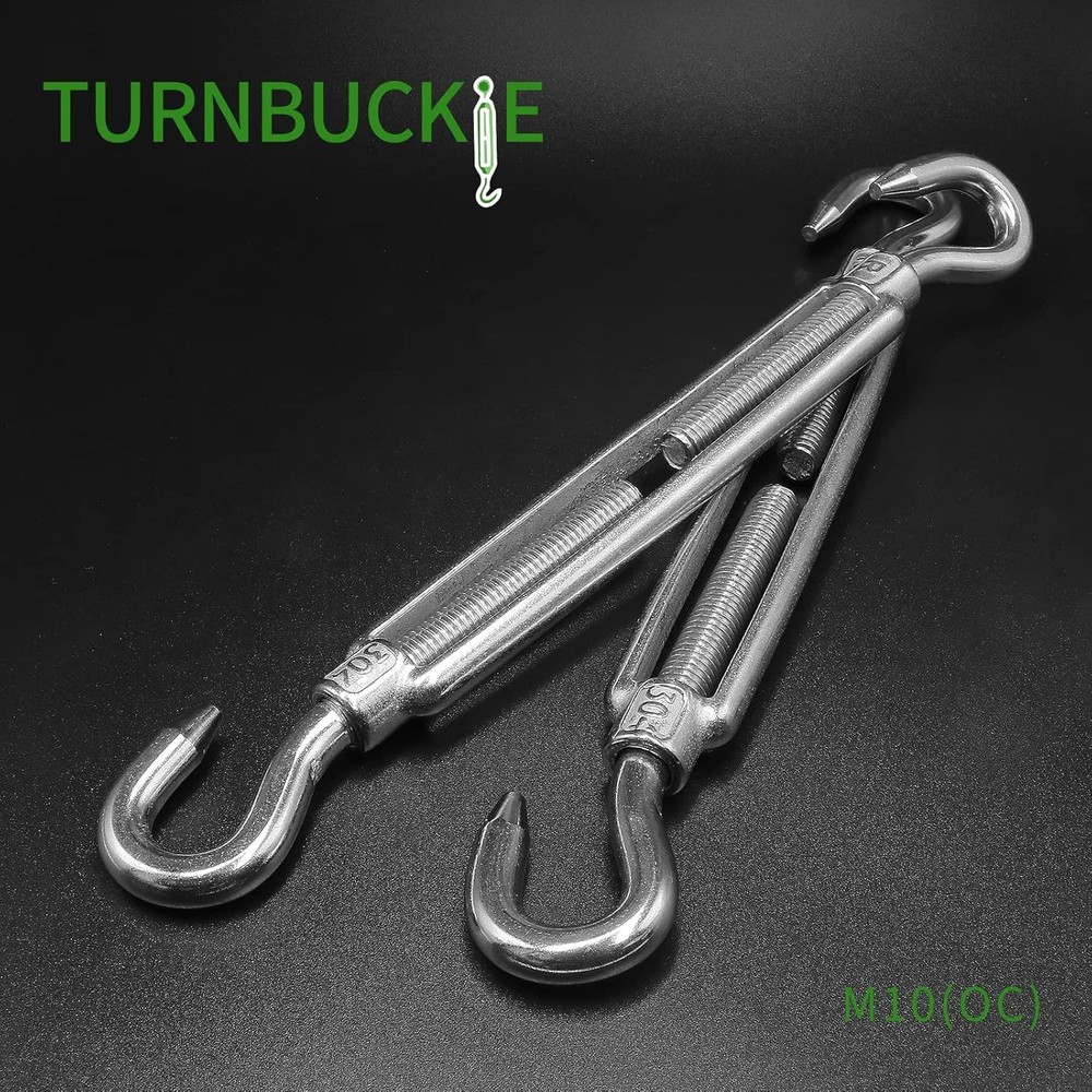6PCS Adjustable Hook & Hook Turnbuckles - 551lbs Load Capacity for Versatile Use