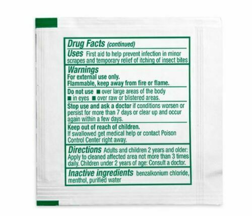Temporary Relief, Itching & Insect Bites and Stings Wipes, 52013 &