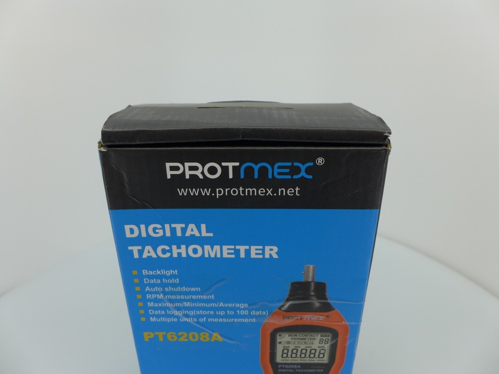 Protmex Digital Tachometer Orange/Black New (PT6208A)