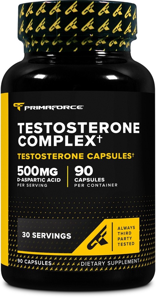 Primaforce T. Complex 90 Capsules, 500mg D-Aspartic Acid Per Serving