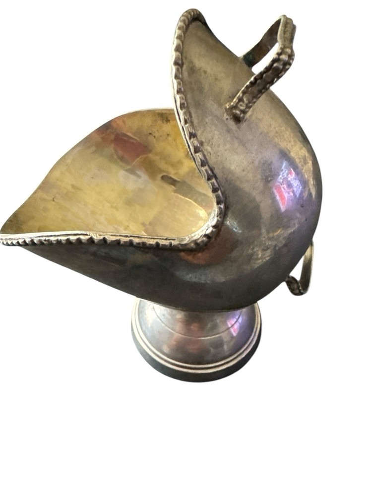 Silver Plate Footed Bowl/Urn with Handles, Made in India