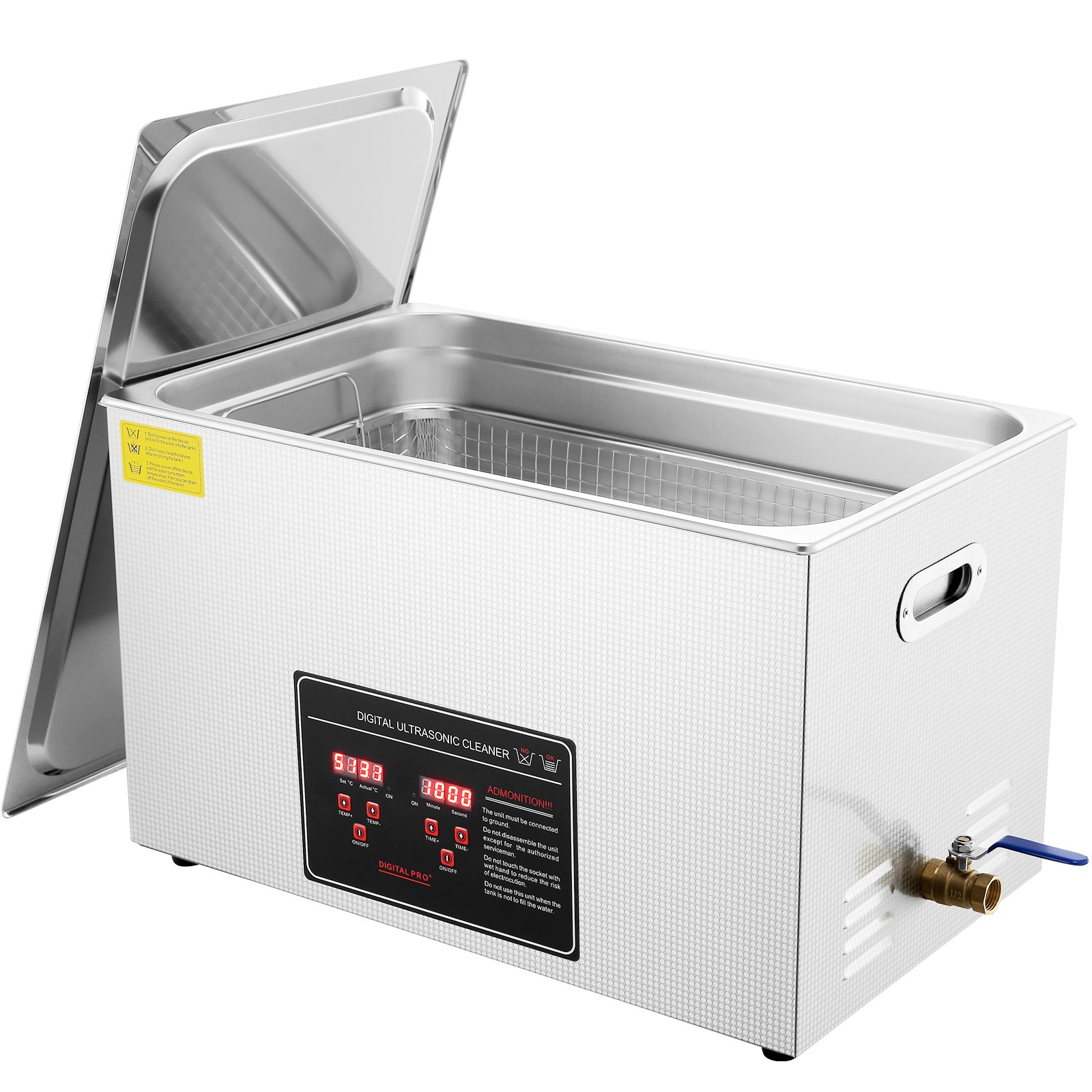 Uimoso 30L Ultrasonic Cleaner with Timer Heating Machine Digital Sonic Cleaner