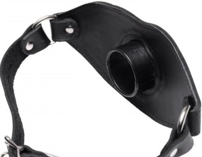 Restrictive Locking Mouth Gag - Black