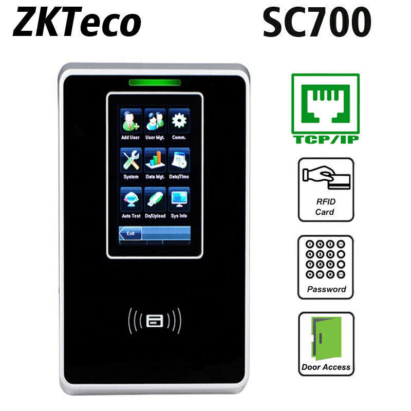 ZKTeco SC700 Access Control Attendance System TCP RFID Card Sensor IP Time Clock