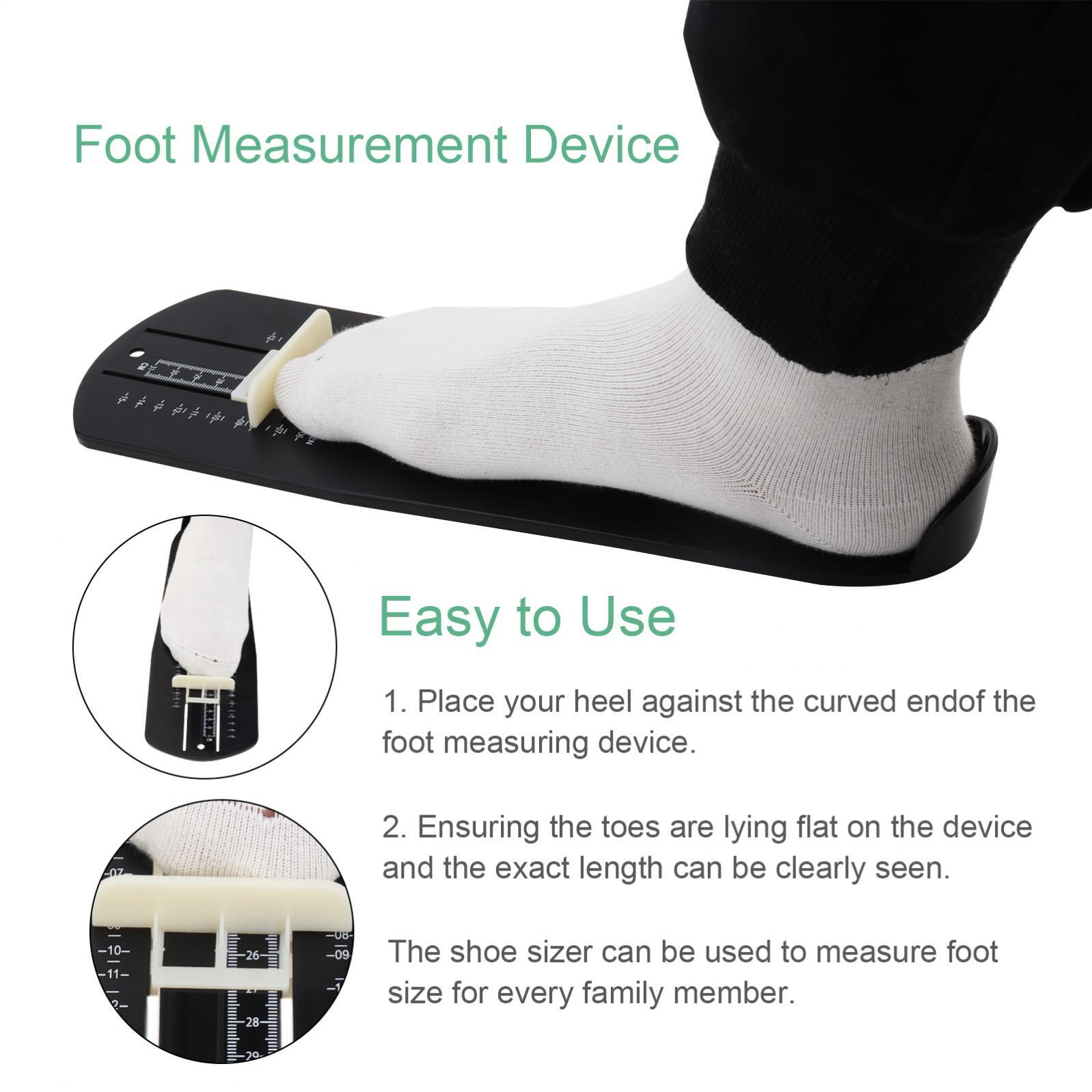 Foot Measuring Device Shoe Sizer Ruler for Kids & Adults US Accurate Size Tool