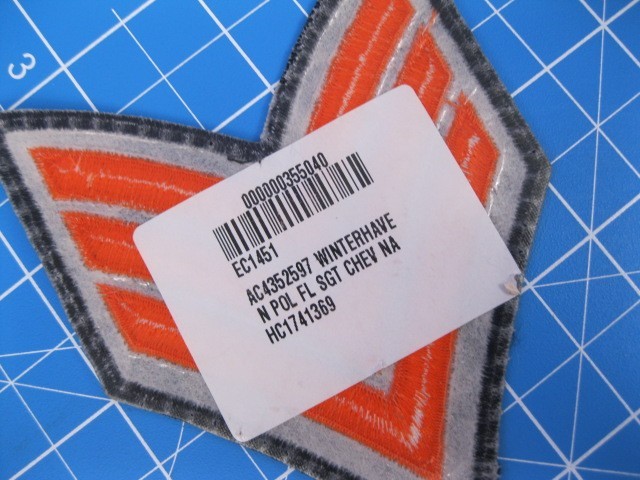 Winterhaven Florida Police Sgt stripe patch