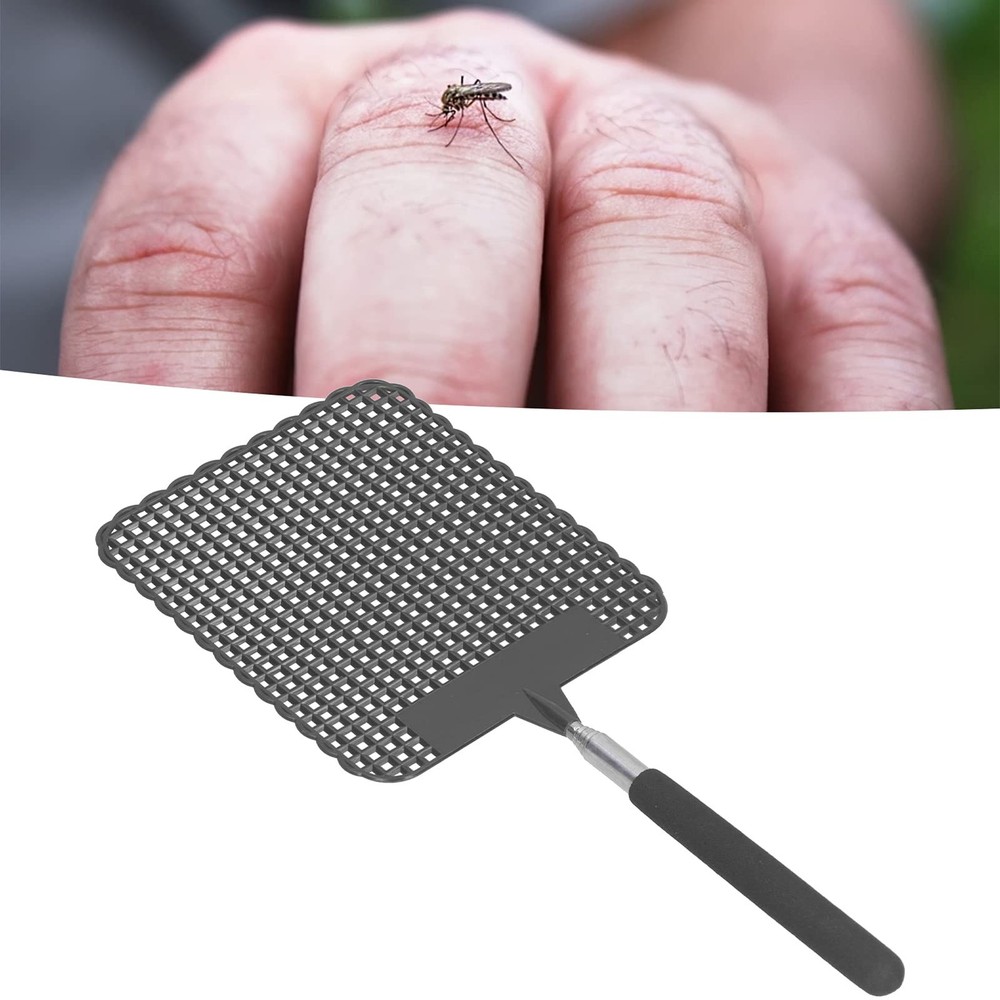 Telescopic Fly Swatter, Retractable Extendable Plastic Flyswatter Light Plast...