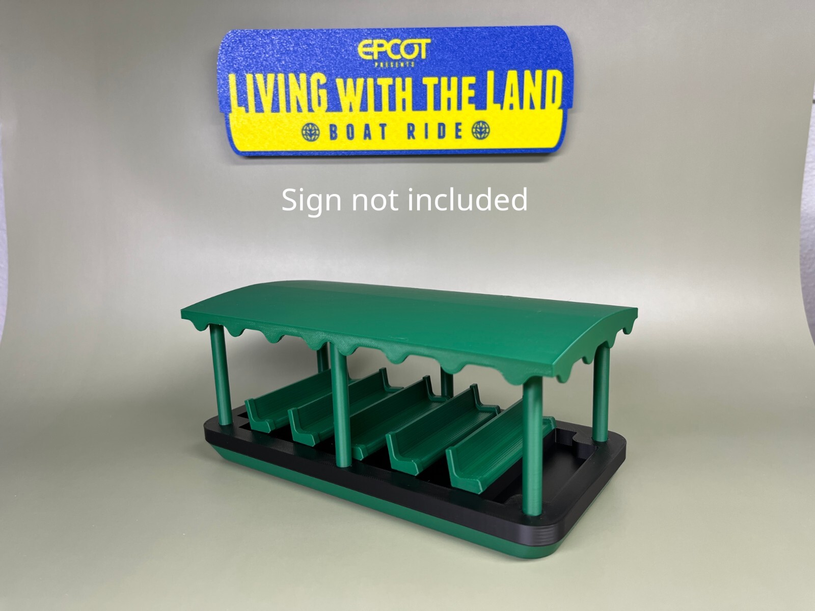 Living With The Land WDW Ride Vehicle - Two Color Boat! Fits Doorables!