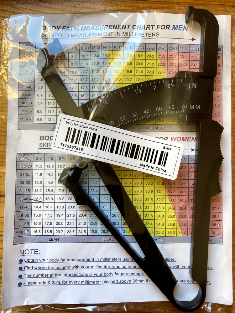 Body fat % caliper
