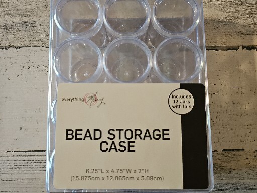 Everything Mary Bead Storage Case with 12 Jars & Lids