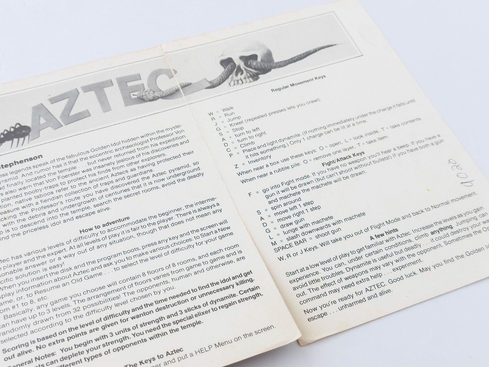 Aztec - Datamost - 1982 / Apple II