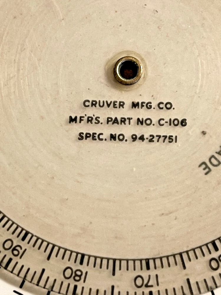 Army Air Corps Type D-3 Time Distance Computer Cruver Mfg Co