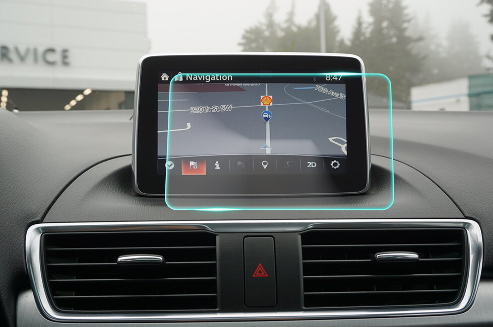 Crystal Clear Screen Protector for 2015 Mazda3 Vehicle Navigation