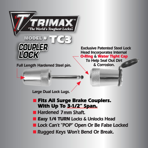 Trimax 3-1/2" Span Coupler Lock (TC3)