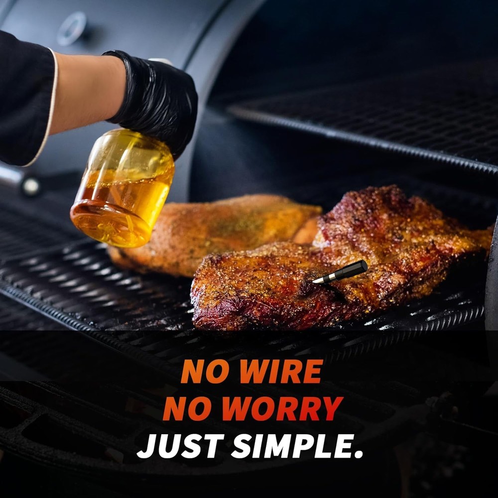 Meat Thermometer Digital Wireless,800FT Long Range Bluetooth Cooking Thermometer