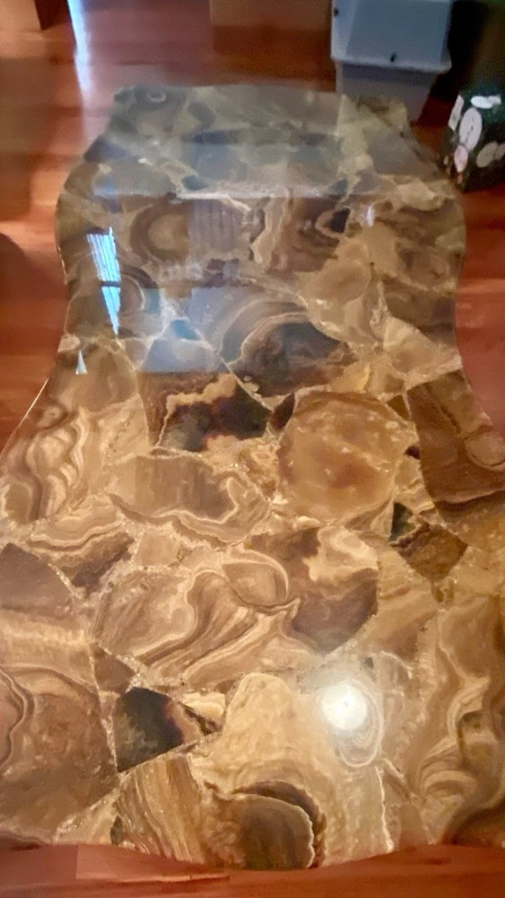 Gorgeous Onyx Coffee Table and 2 Side Tables