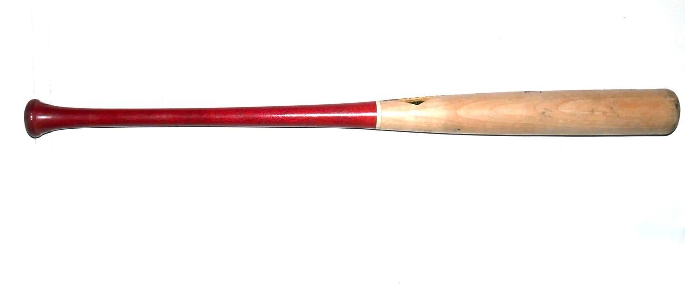 ADAM ZEBROWSKI 2024 ROME EMPERORS GAME USED OLD HICKORY BASEBALL BAT BRAVES
