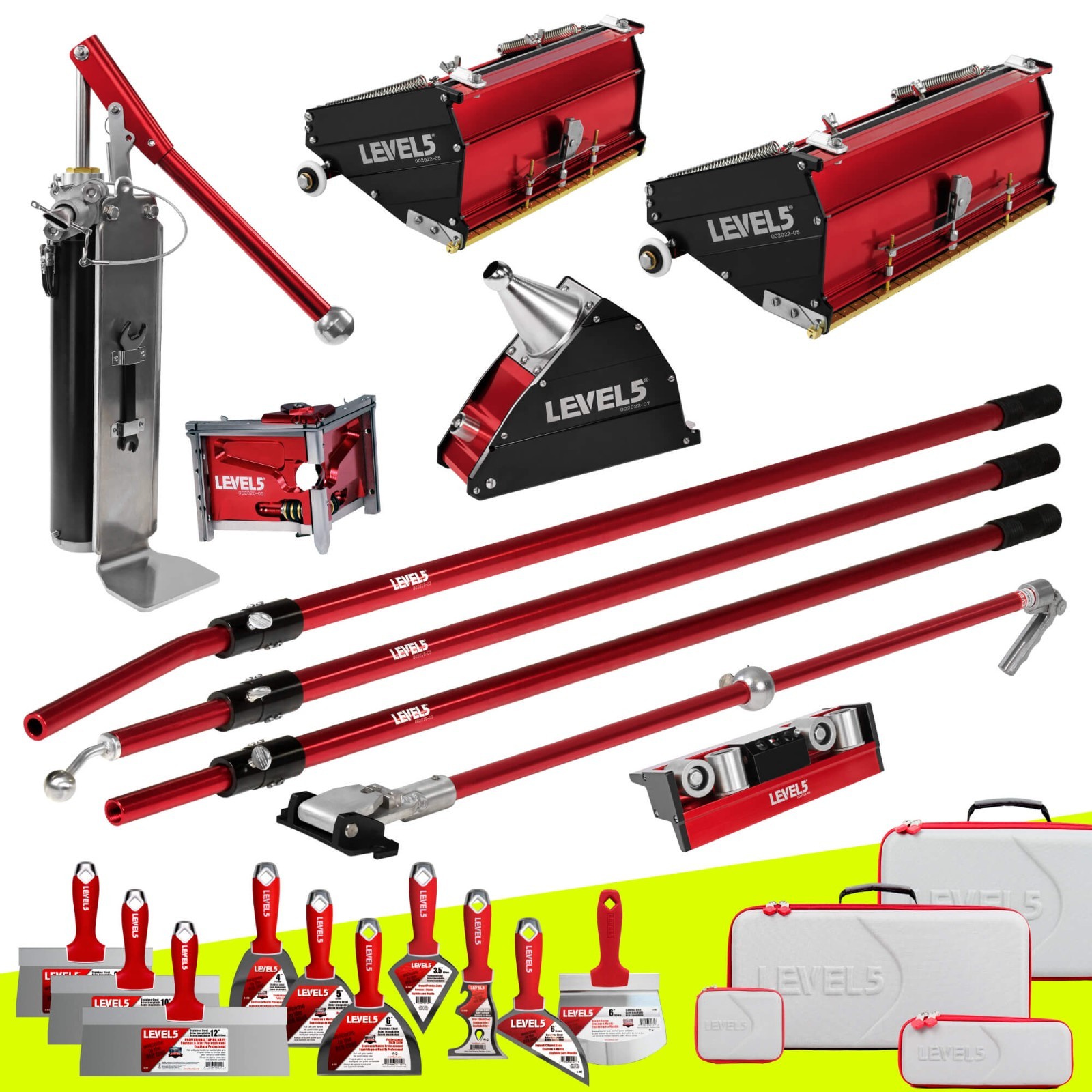 LEVEL5 Finishing Set, Mega Flat Boxes, Corner Finisher + Std. Handles | 4-608