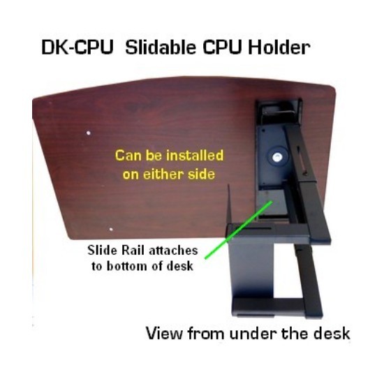 DK-CPU Professional Slidable under-desk CPU holder