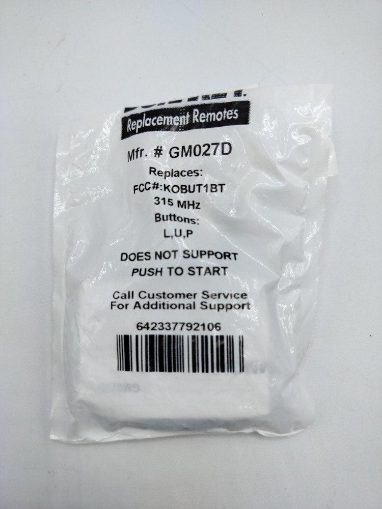 Durakey Keyless Entry GM027D