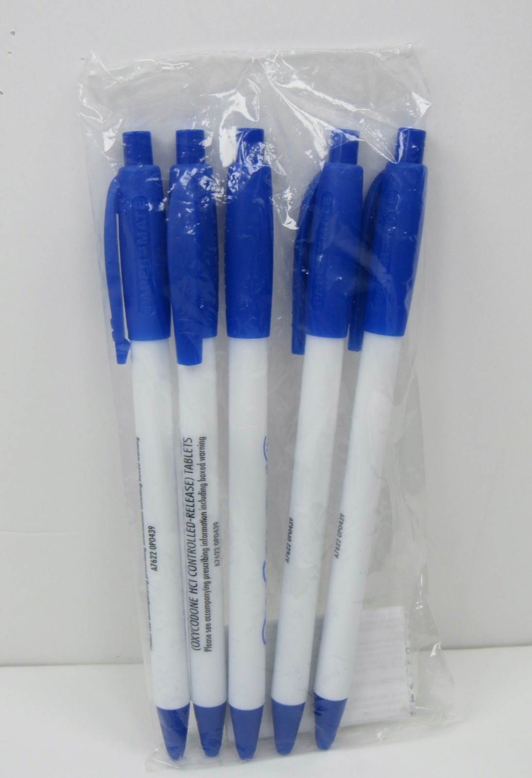 Oxycontin PENS Drug Rep Pharmaceutical Promo Lot of 5 Sealed in Original Package
