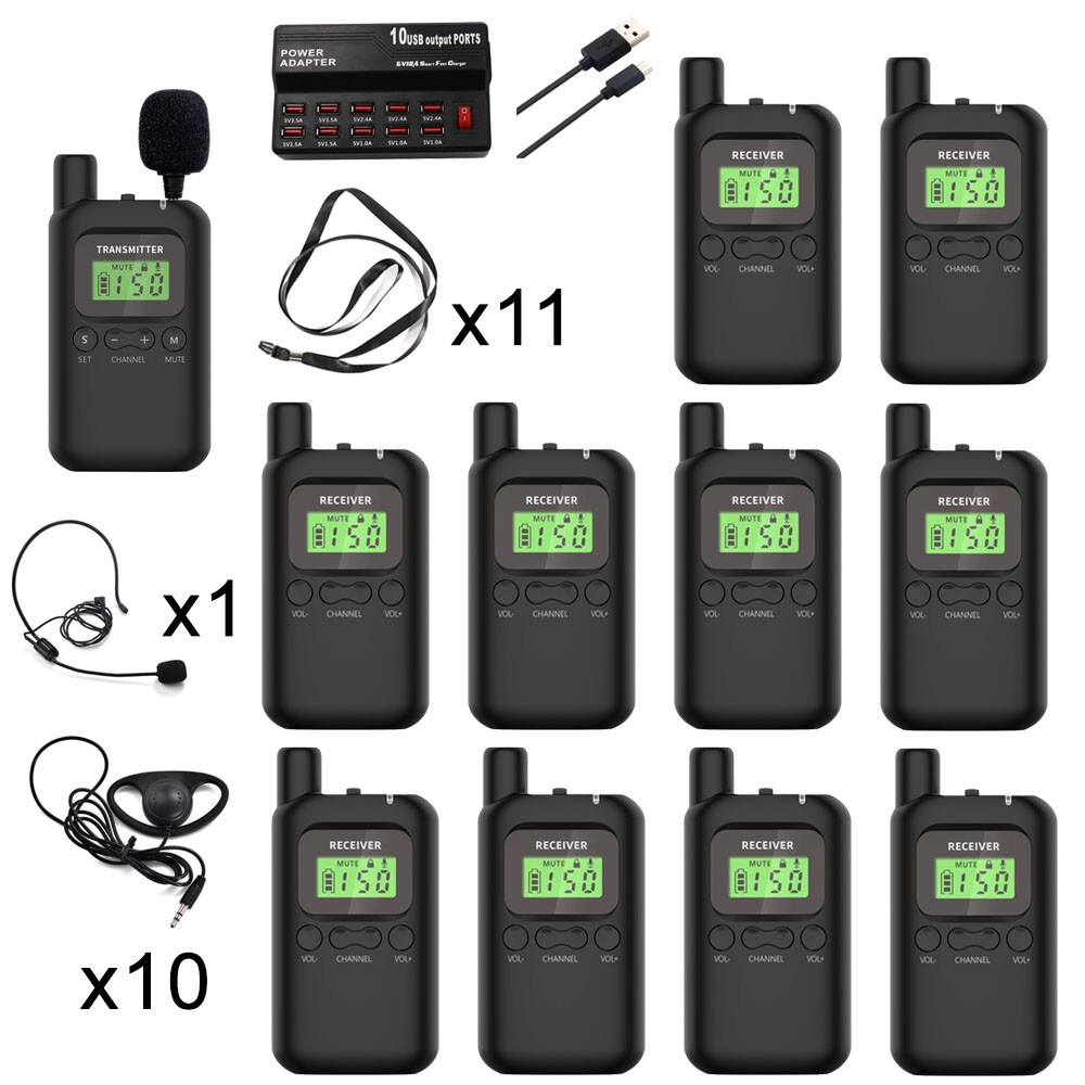 Wireless Tour Guide System Audio Guide for Group Tour Interpretation Factory
