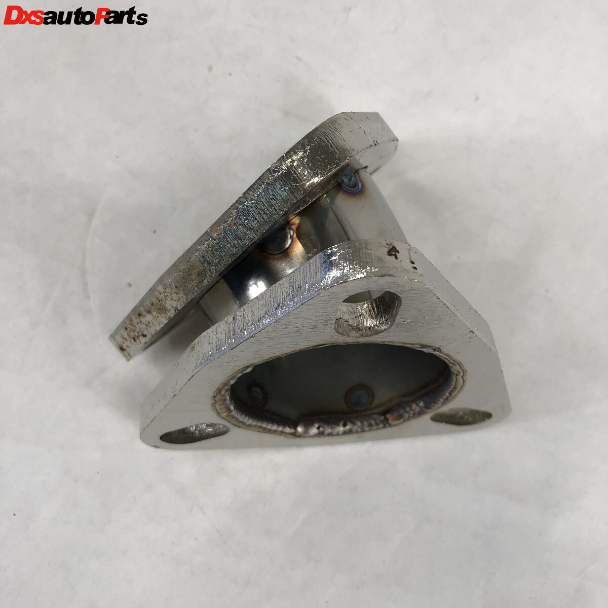 2.5" to 2.5" 45-degree 3 Bolt Flange Exhaust Muffler Pipe Flange Mild Steel