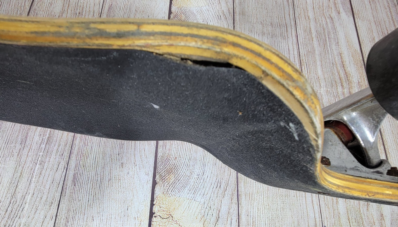 Xtreme Free Skateboard Longboard Abstract Geometric Dog Drop Down 42" (worn)