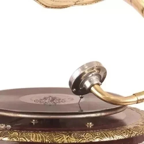 HMV Gramophone Fully Functional Working Phonograph, win-up record player gift