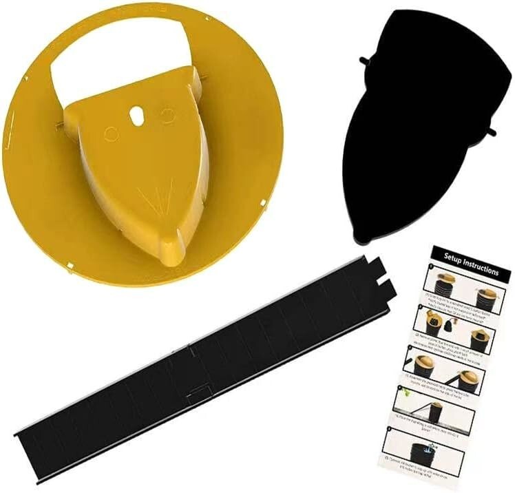 HUMANE Mouse-Rat-Rodent Trap "Flip & Slide" 5 Gallon Bucket Lid Multi Catcher