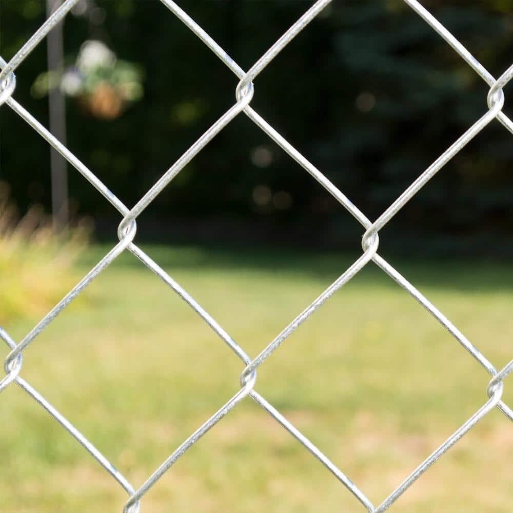 6 Ft. X 50 Ft. 11.5- Gauge Galvanized Steel Chain Link Fence Fabric Diamond Mesh