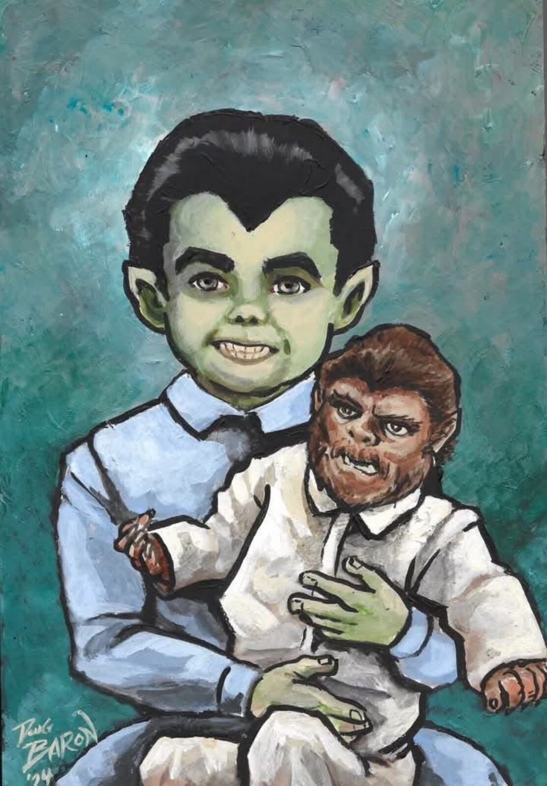 Munsters Woof Woof Doll. Heirloom quality, handmade Doll by Munsterland.