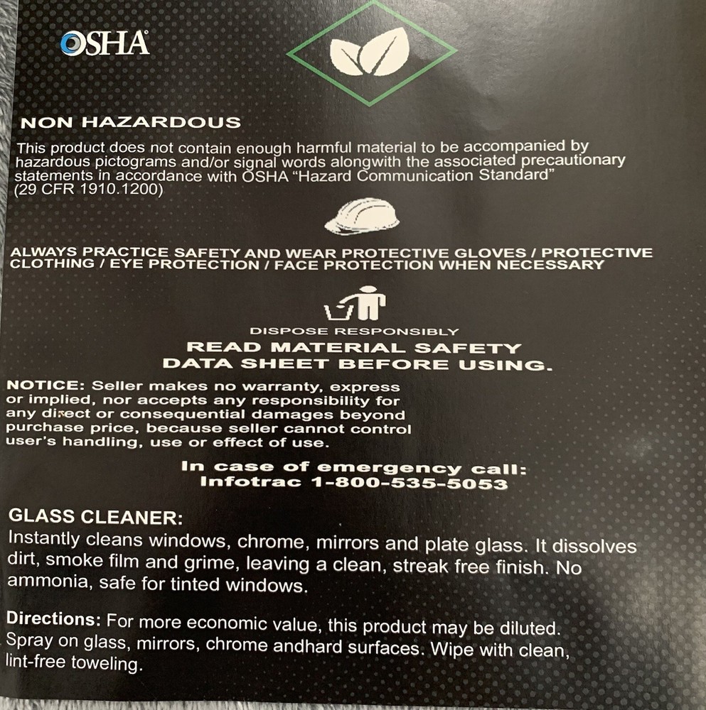 glass cleaner