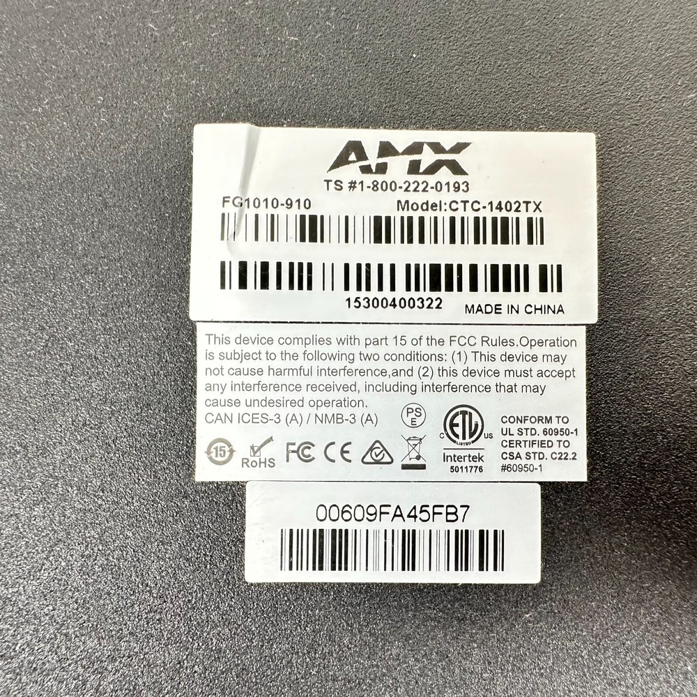 AMX CTC-1402TX UNIT FG1010-910 Switch Module