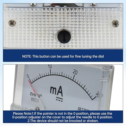 Analog Current Panel Meter DC 0-85C1 Pointer Amp Ammeter 2.5 Accuracy for 30mA