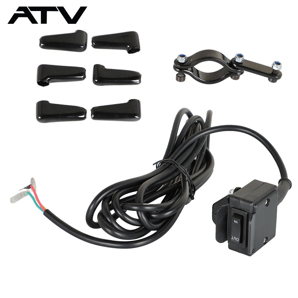 12V Winch Rocker Thumb Switch Handle Bar Control & Bracket for KFI WARN ATV NEW