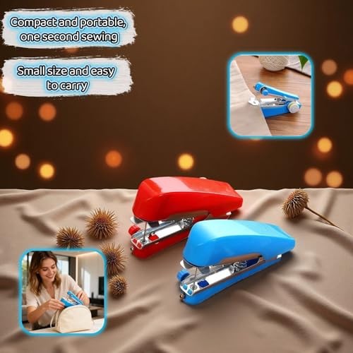 Portable Sewing Machine, Handheld Mini Sewing Machine for Beginners, 1-Second