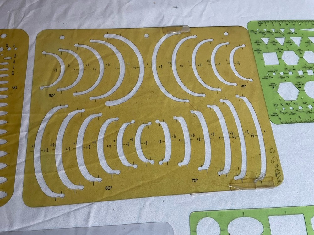 Lot Drafting Drawing Templates RapiDesign Pickett Clear View Automatic Electric