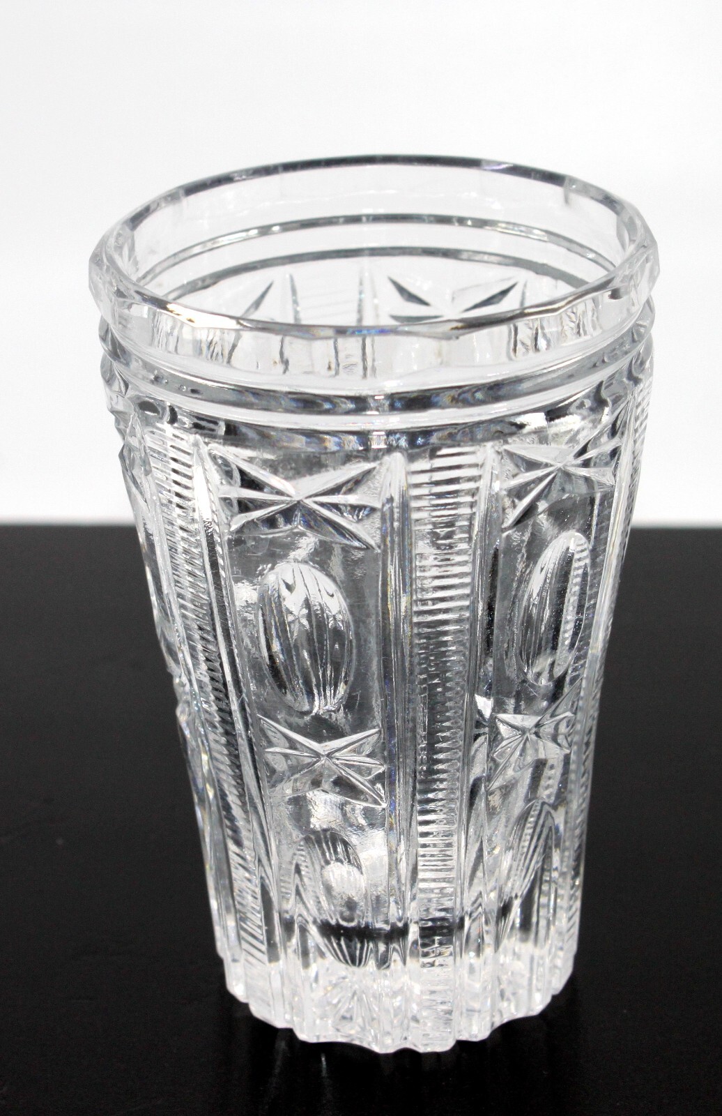Soviet Era Russian Crystal Shot / Scotch Glass Handmade 4"in High