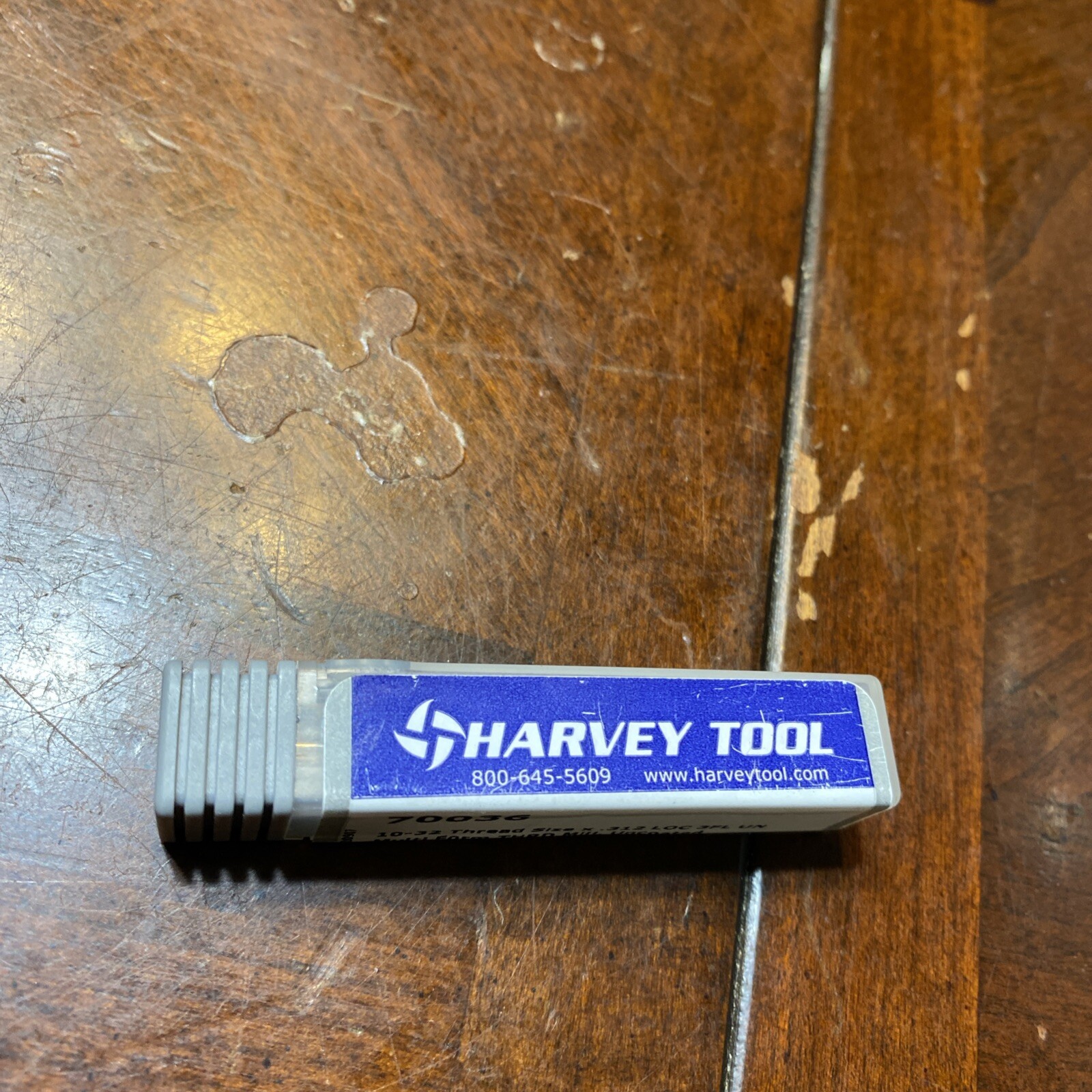 Harvey Tool 70036 Helical Flute Thread Mill: #10-32, Int/Ext, 3 Flute (D8)