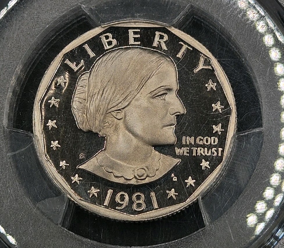 1981-S (Type 2) Susan B. Anthony SBA Dollar | PCGS PR69DCAM