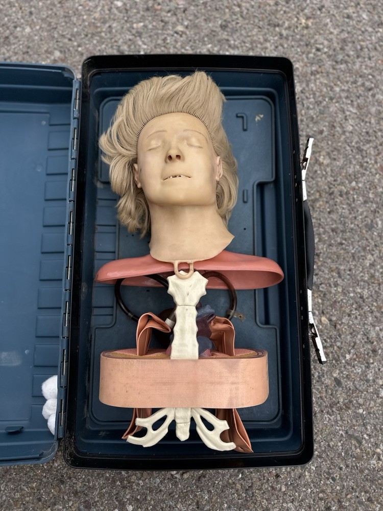 Laerdal Resusci Anne Anatomic Torso CPR EMT First Aid Training Manikin & Case