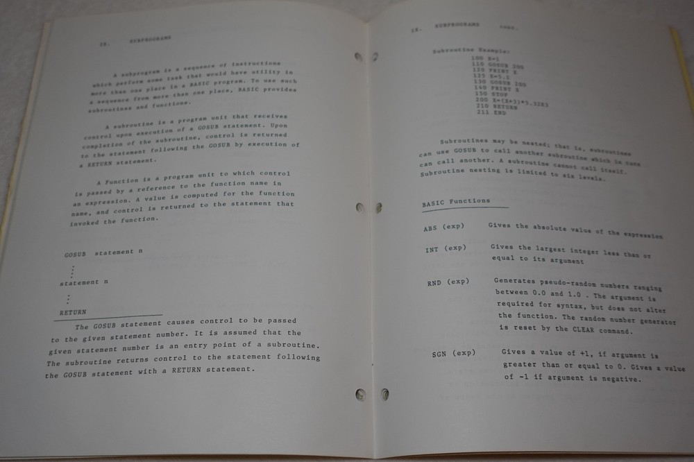 5K Basic Manual Software #2 Processor Technology 1976 Original Publication