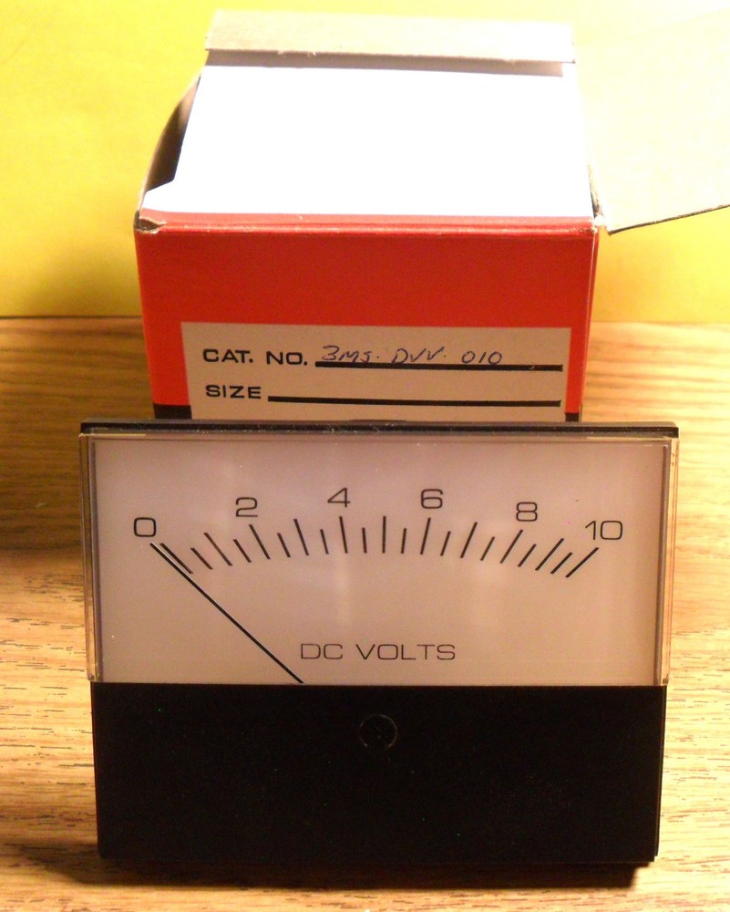 DC Voltage Current Panel Meter - Modutec 3MS-DVV-010 - 0 to 10V